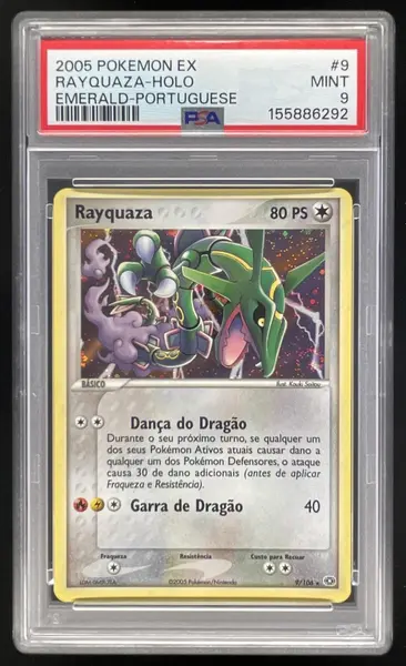 2005 Pokemon EX Emerald #9/106 Rayquaza Holo PSA 9