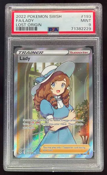 2022 Pokemon Sword & Shield Lost Origin #193/196 Lady PSA 9