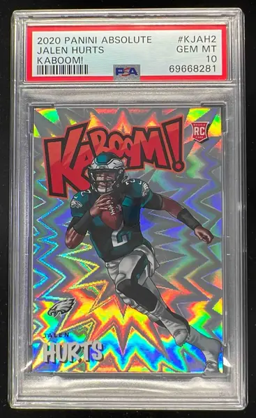 2020 Panini Absolute Kaboom SSP #K-JAH2 Jalen Hurts RC PSA 10