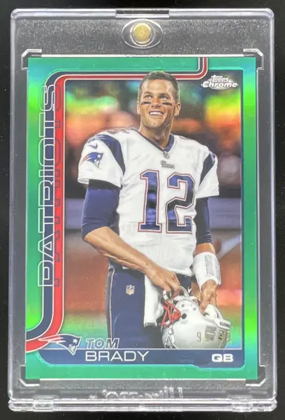 2025 Topps Chrome Image Variation Green Refractor #401 Tom Brady SP /99