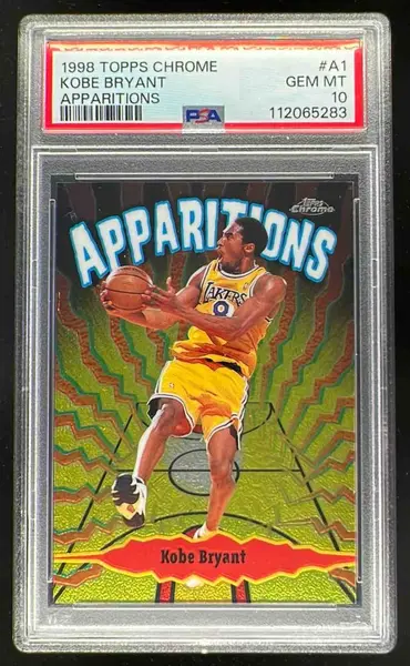 1998-99 Topps Chrome Apparitions #A1 Kobe Bryant PSA 10 on