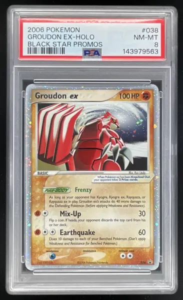 2006 Pokemon Nintendo Black Star Promos Promos #038 Groudon ex PSA 8