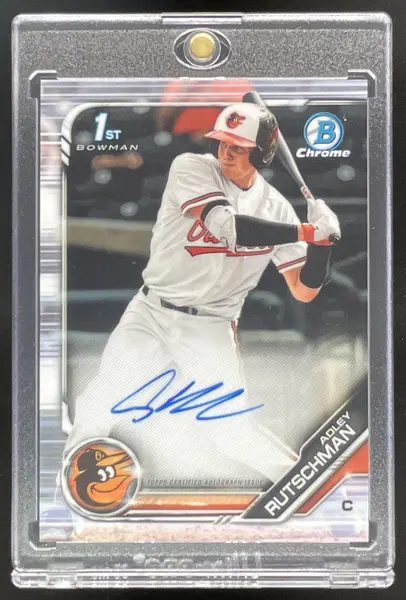 2019 Bowman Draft Chrome Pick Autographs #CDA-AR Adley Rutschman RC Auto
