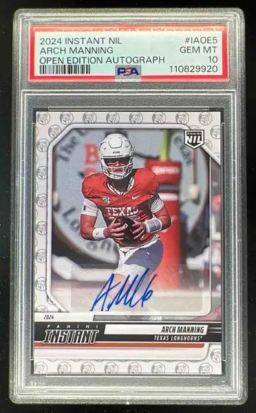 Arch Manning #5 2025 Donruss Elite Football Future Elite NIL Autographs
