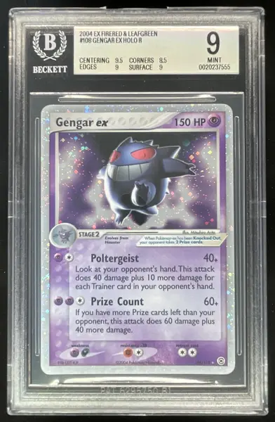 2004 Pokemon EX FireRed & LeafGreen #108/112 Gengar ex BGS 9