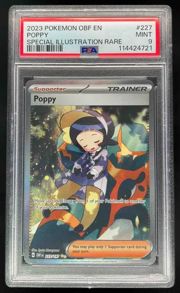 2023 Pokemon SV Obsidian Flames - OBF EN #227/197 Poppy PSA 9