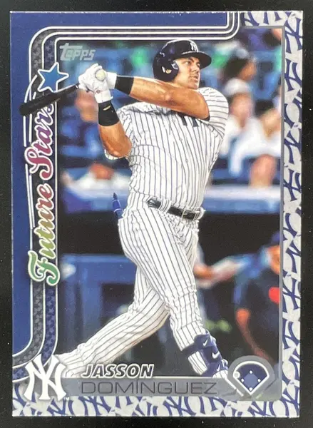 2025 Topps Team Color Border Variation #590 Jasson Dominguez Future Stars