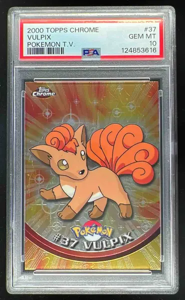 2000 Topps Chrome Pokemon TV #37 Vulpix PSA 10 on Fanatics Collect