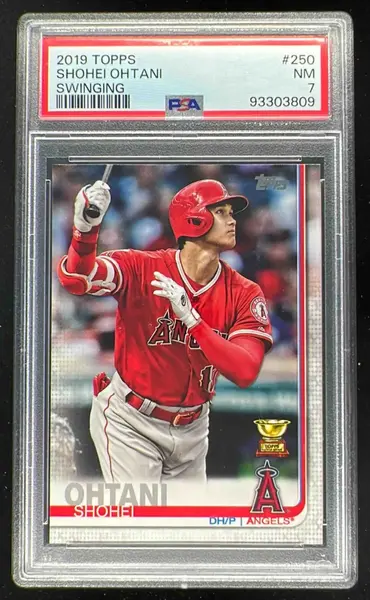 2019 Topps #250 Shohei Ohtani Super Rookie All-Star PSA 7 on