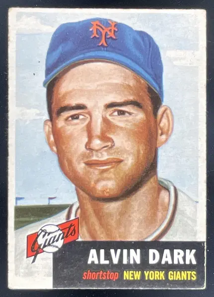 1953 Topps #109a Alvin Dark