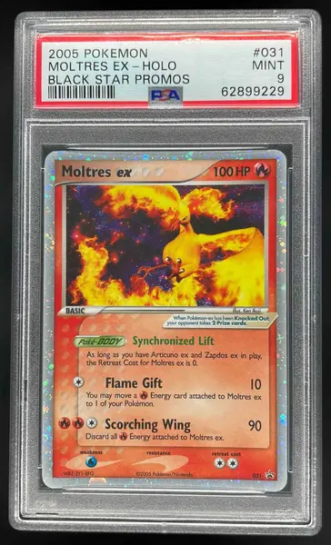 2005 Pokemon Nintendo Black Star Promos Promos #031 Moltres ex PSA 9