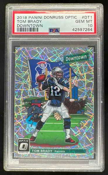 2018 Panini Donruss Optic Downtown SSP #DT-1 Tom Brady PSA 10