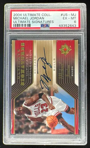 2005 Ultimate Collection Signatures #US-MJ Michael Jordan SP Auto PSA 6
