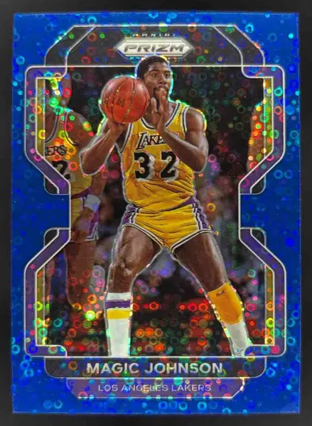 2021-22 Panini Prizm Fast Break Blue #248 Magic Johnson /150
