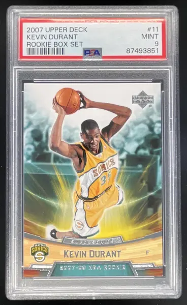 2007-08 Upper Deck Rookie Box Set #11 Kevin Durant RC PSA 9