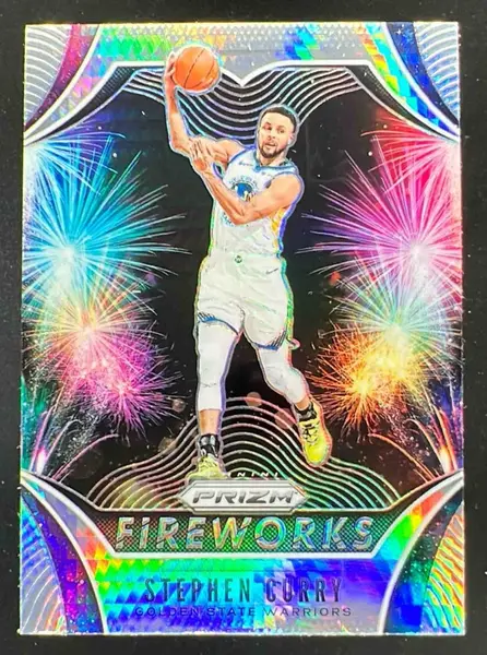 2019-20 Panini Prizm Fireworks Hyper #3 Stephen Curry