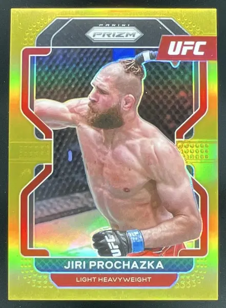 2022 Panini Prizm UFC Gold Prizms #185 Jiri Prochazka /10