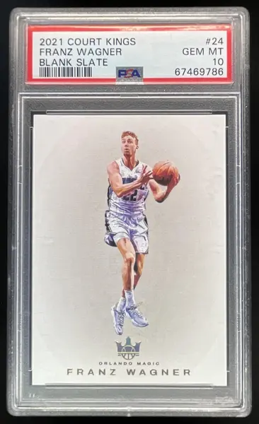2021-22 Panini Court Kings Blank Slate #24 Franz Wagner RC PSA 10
