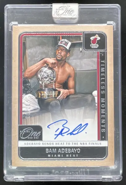 2024-25 Panini One and One Timeless Moments Autographs #30 Bam Adebayo Auto /99