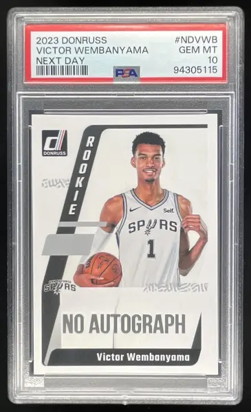 2023-24 Panini Donruss Next Day #ND-VWB Victor Wembanyama RC PSA 10