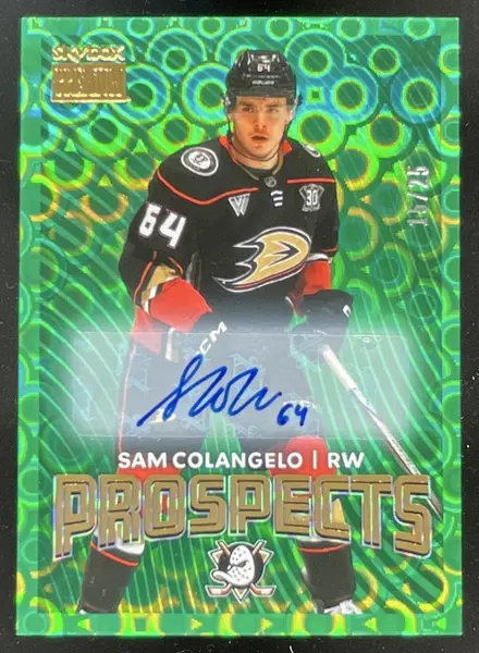 2024 Skybox Metal Universe Premium Star Emerald #PP-27 Sam Colangelo RC Auto /25