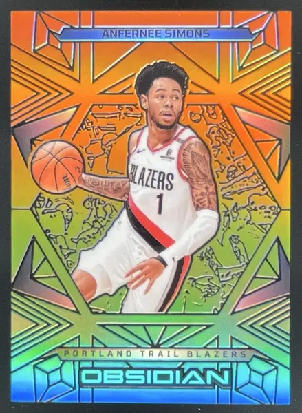 2024-25 Panini Obsidian Electric Etch Hot Springs #19 Anfernee Simons /15