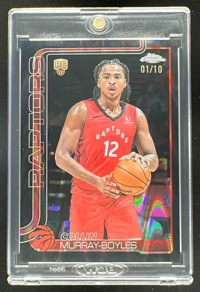 2025-26 Topps Chrome RayWave Black Refractor #259 Collin Murray-Boyles RC /10