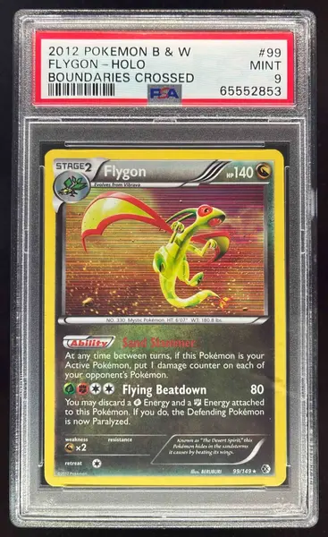 2012 Pokemon Black & White Boundaries Crossed #99 Flygon PSA 9 - Main Image