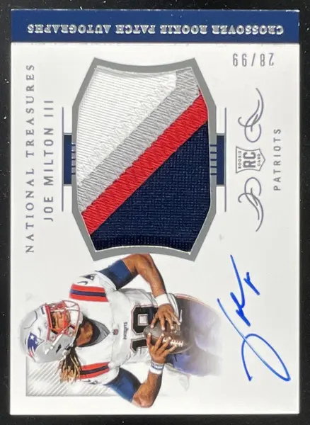 2024 National Treasures Crossover Patch #CRPA-JMN Joe Milton III RC Auto /99