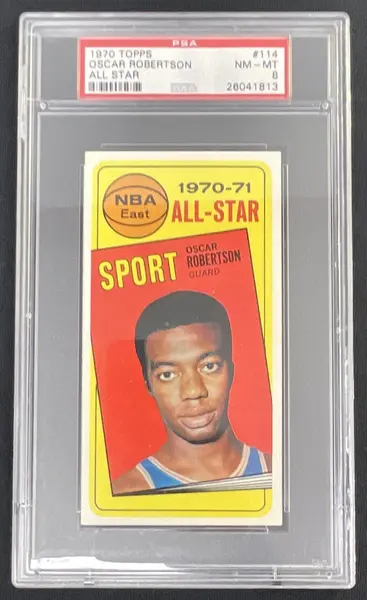 1970-71 Topps #114 Oscar Robertson All-Star PSA 8