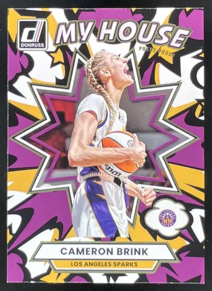 2025 Panini Donruss WNBA My House Press Proof Purple #14 Cameron Brink