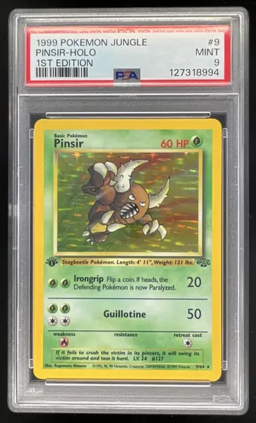 1999 Pokemon Jungle 1st Edition #9/64 Pinsir PSA 9