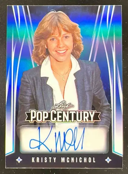 2025 Leaf Metal Pop Century Prismatic Blue Kristy McNichol Autograph Auto /3