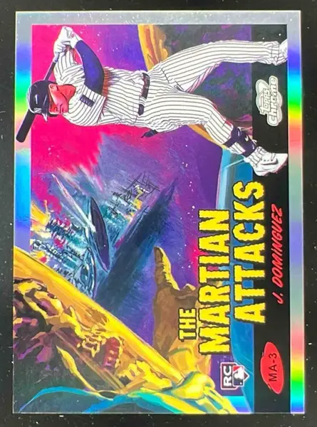 2024 Topps Cosmic Chrome The Martian Attacks #TMA-3 Jasson Dominguez RC