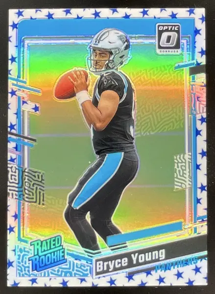 2023 Panini Donruss Optic Blue Stars Prizm #213 Bryce Young RC Rated Rookie