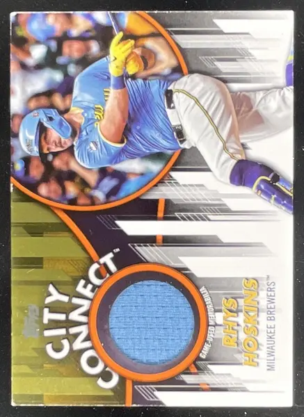2026 Topps City Connect Swatch Collection Orange #CC-RH Rhys Hoskins /25