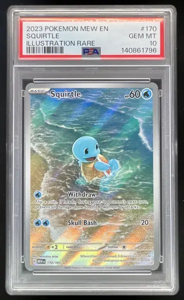 2023 Pokemon SV 151 #170/165 Squirtle Illustration Rare PSA 10