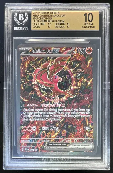 2025 Pokemon MEP Black Star Promos #024 Oricorio ex BGS 10