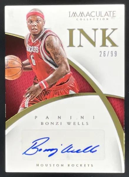 2014-15 Panini Immaculate Collection INK #44 Bonzi Wells Auto /99