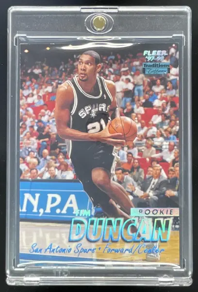 1997-98 Fleer Traditions Tiffany #201 Tim Duncan RC