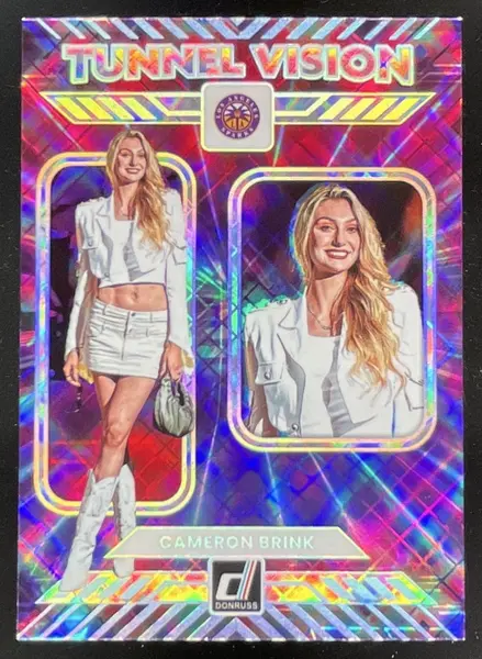 2025 Panini Donruss WNBA Tunnel Vision Diamond #8 Cameron Brink