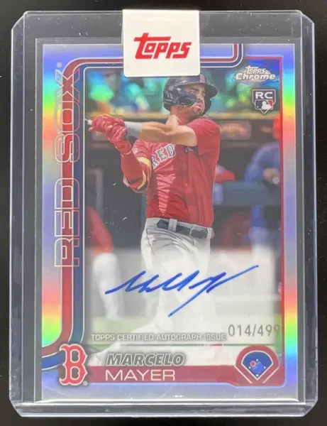 2025 Topps Chrome Update Autograph Refractor #RA-MM Marcelo Mayer RC Auto /499
