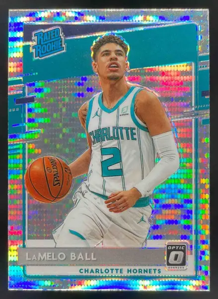 2020 Panini Donruss Optic Silver Pulsar Prizm #153 LaMelo Ball RC Rated Rookie