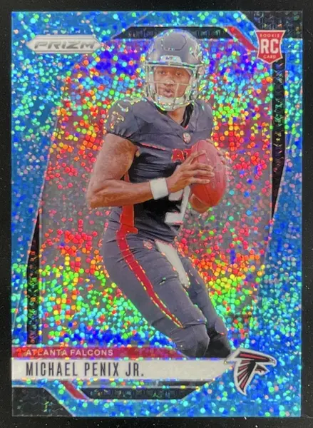 2024 Panini Prizm Blue Sparkle Prizm #378 Michael Penix Jr. RC /96