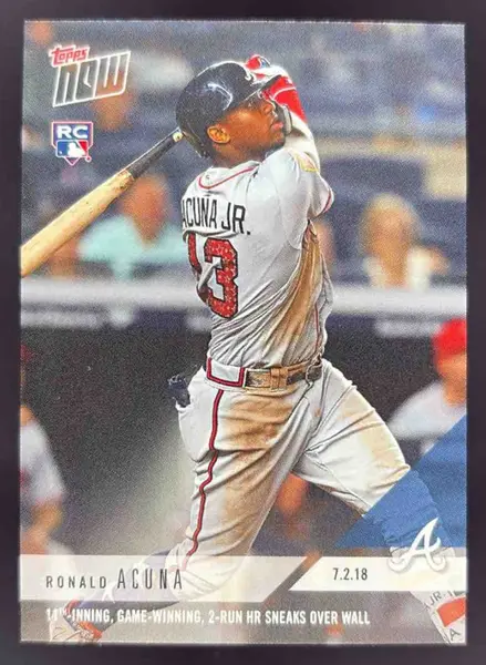 2018 Topps Now #403 Ronald Acuna Jr RC Rookie