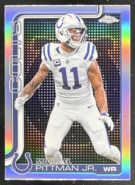 2025 Topps Chrome Lightboard Logo Variation #126 Michael Pittman Jr.