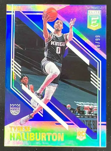 2020-21 Panini Donruss Elite Blue #105 Tyrese Haliburton RC /99