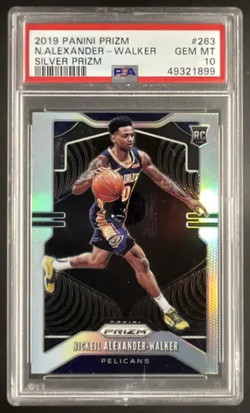 2019-20 Panini Prizm Prizms Silver #263 Nickeil Alexander-Walker RC PSA 10