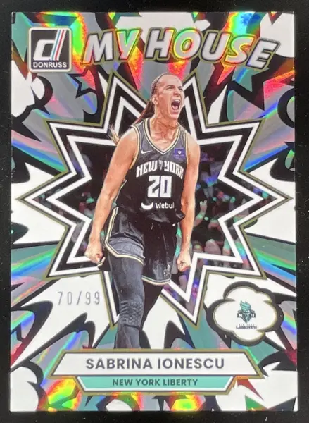 2025 Panini Donruss WNBA My House Holo Laser #1 Sabrina Ionescu /99