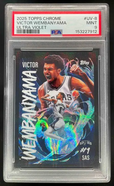 2025 Topps Chrome Ultra Violet Victor Wembanyama UV-8
